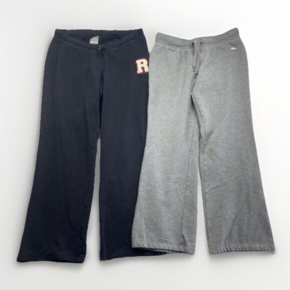 Lot x2 Roots 73 Athletics Sweatpants Joggers Men Sz L Elastic Waist Drawstring - Picture 1 of 16